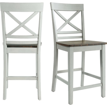 Marguerite Set of 2 Counter-Height Stools