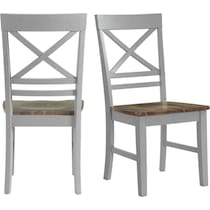marguerite gray dining chair   