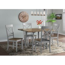 marguerite gray dining chair   