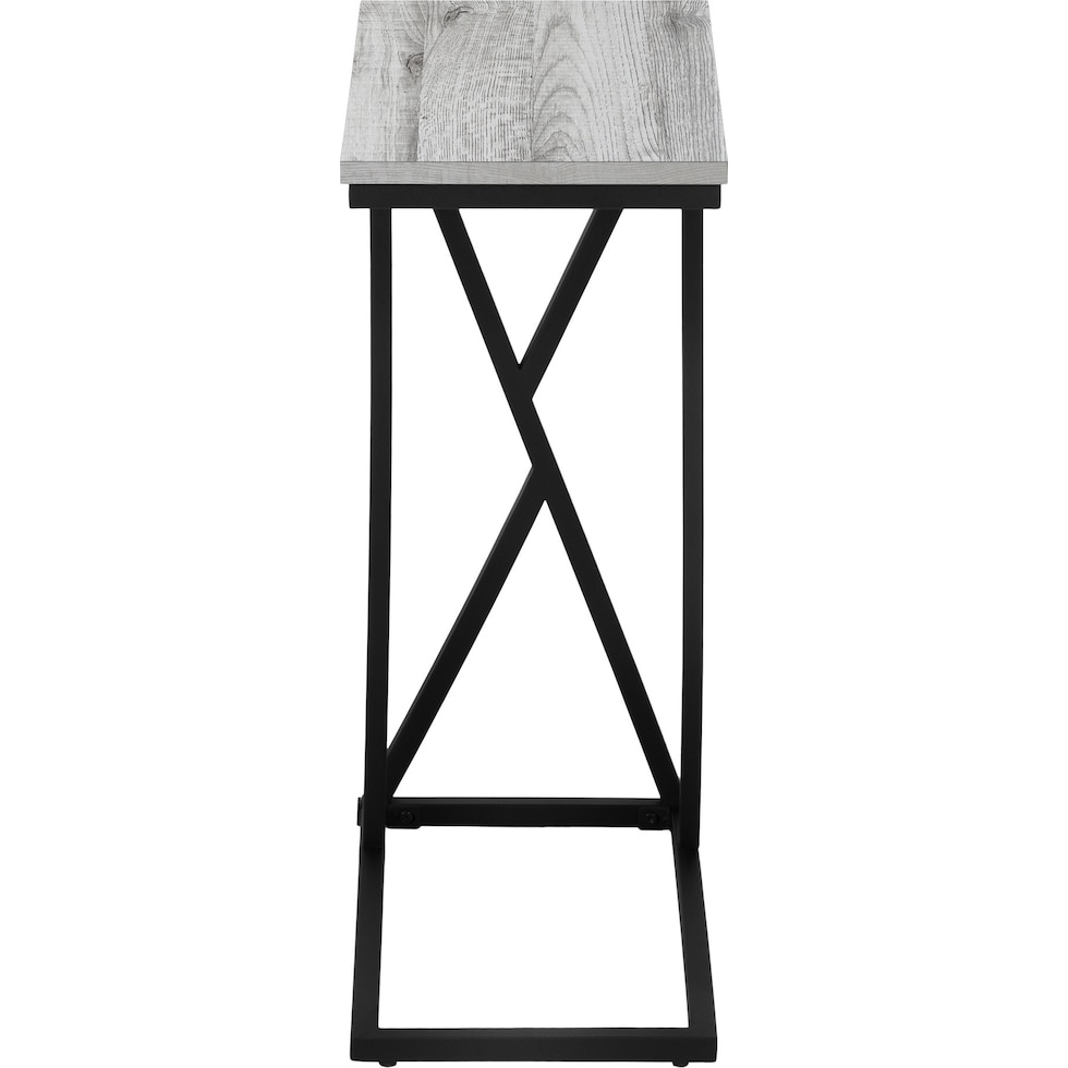 marian gray black chairside table   