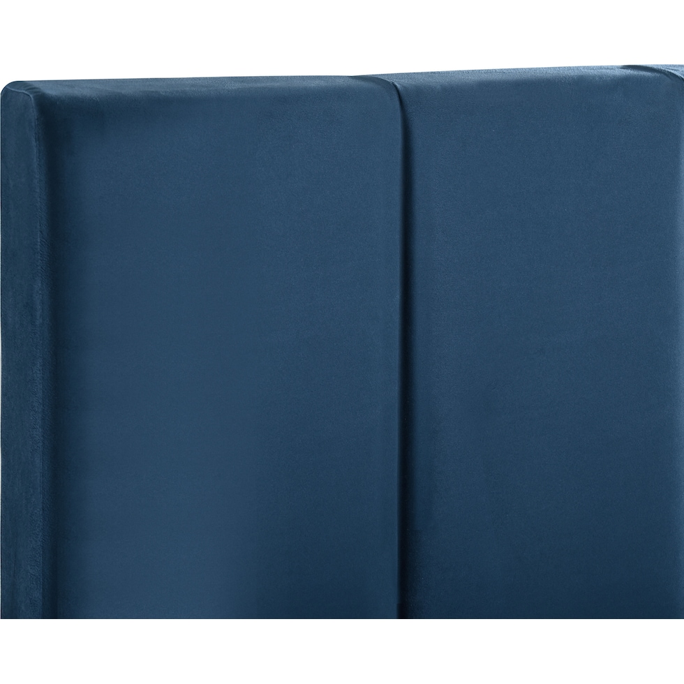 mariana blue queen bed   