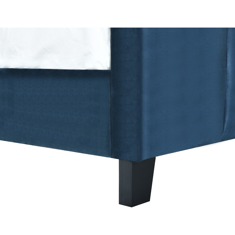 mariana blue queen bed   