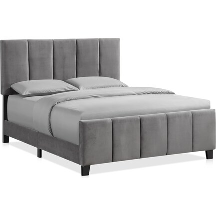 Mariana Queen Upholstered Bed - Flannel