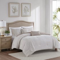 mariana light brown king california king bedding set   