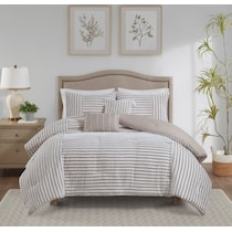 mariana light brown king california king bedding set   
