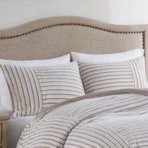 mariana light brown king california king bedding set   