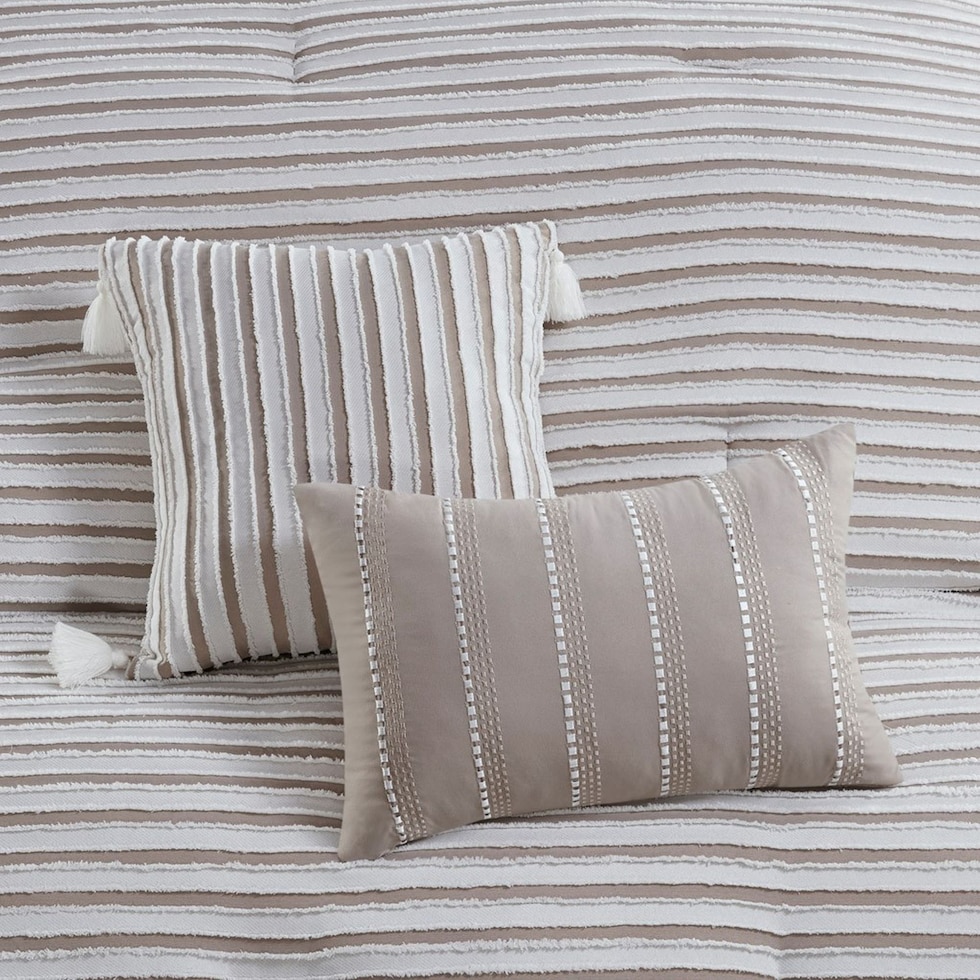 mariana light brown king california king bedding set   
