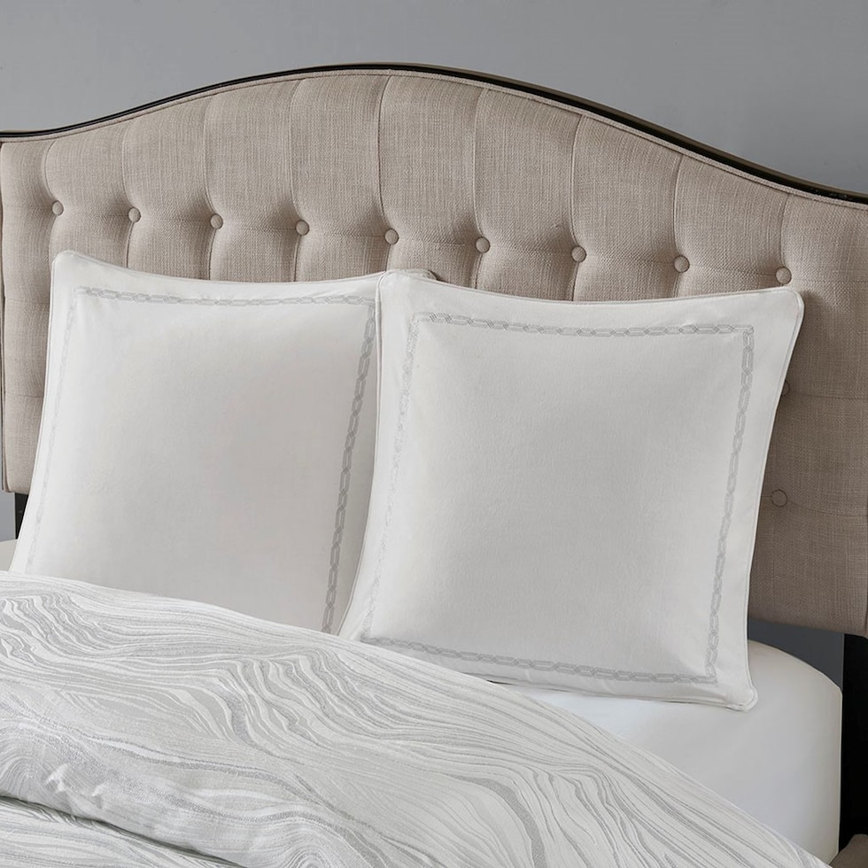 marie white king bedding set   