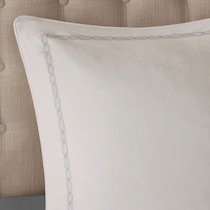 marie white king bedding set   