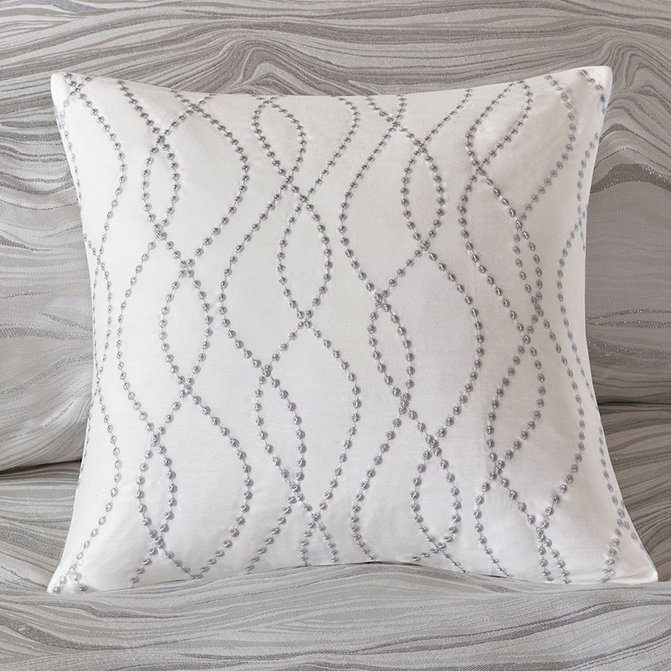 marie white king bedding set   