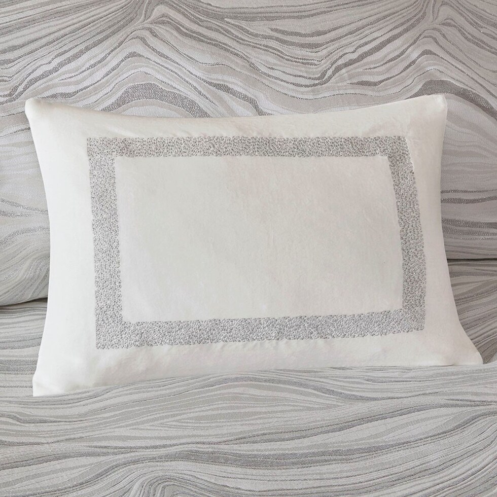 marie white king bedding set   