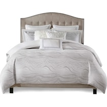 marie white king bedding set   
