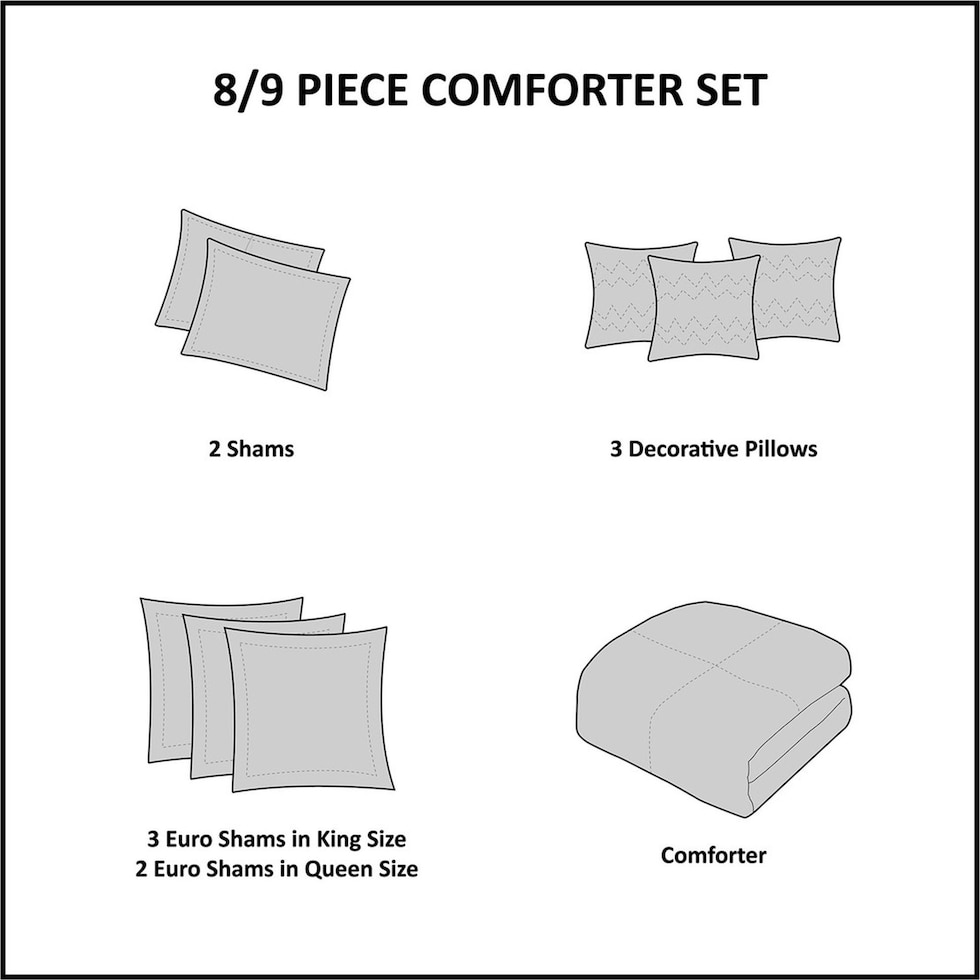 marie white king bedding set   