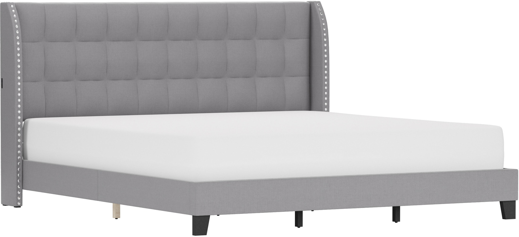 Marietta Upholstered Platform Bed with USB Charging American