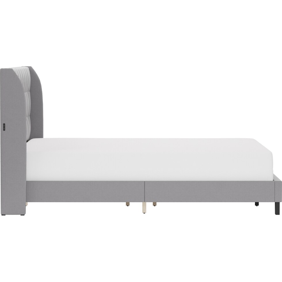 marietta gray king bed   