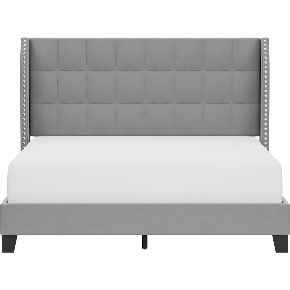 marietta gray queen bed   