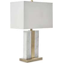 marin white table lamp   
