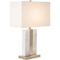 marin white table lamp   