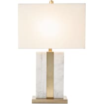 marin white table lamp   