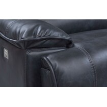 mario power blue power reclining sectional   