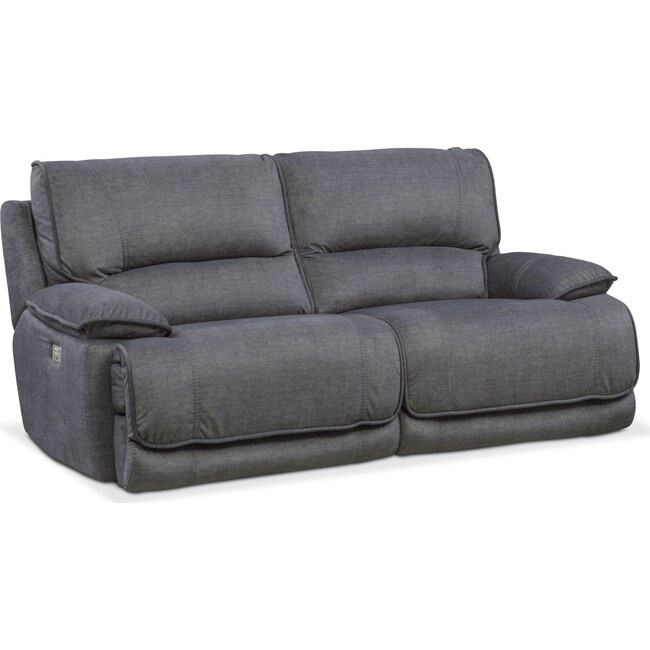 Living Room Furniture - Mario 2-Piece Dual-Power Reclining Sofa