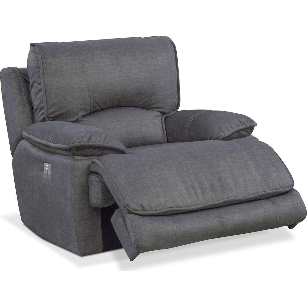 mario power gray power recliner   