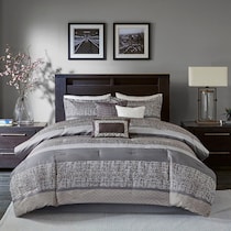 maris gray california king bedding set   