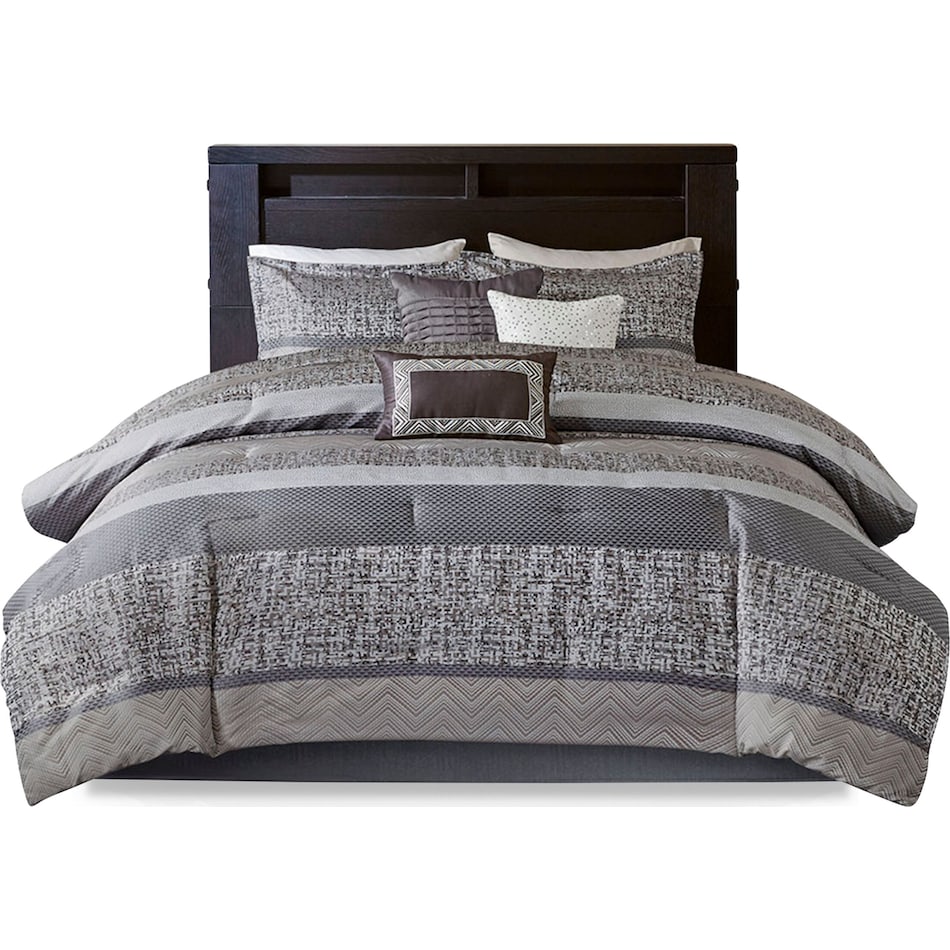 maris gray queen bedding set   