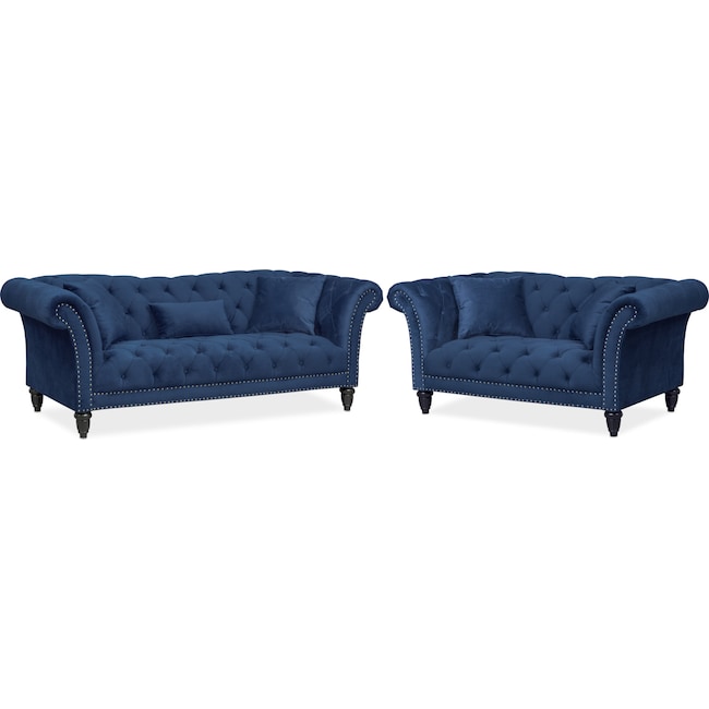 Living Room Furniture - Marisol Sofa and Loveseat Set