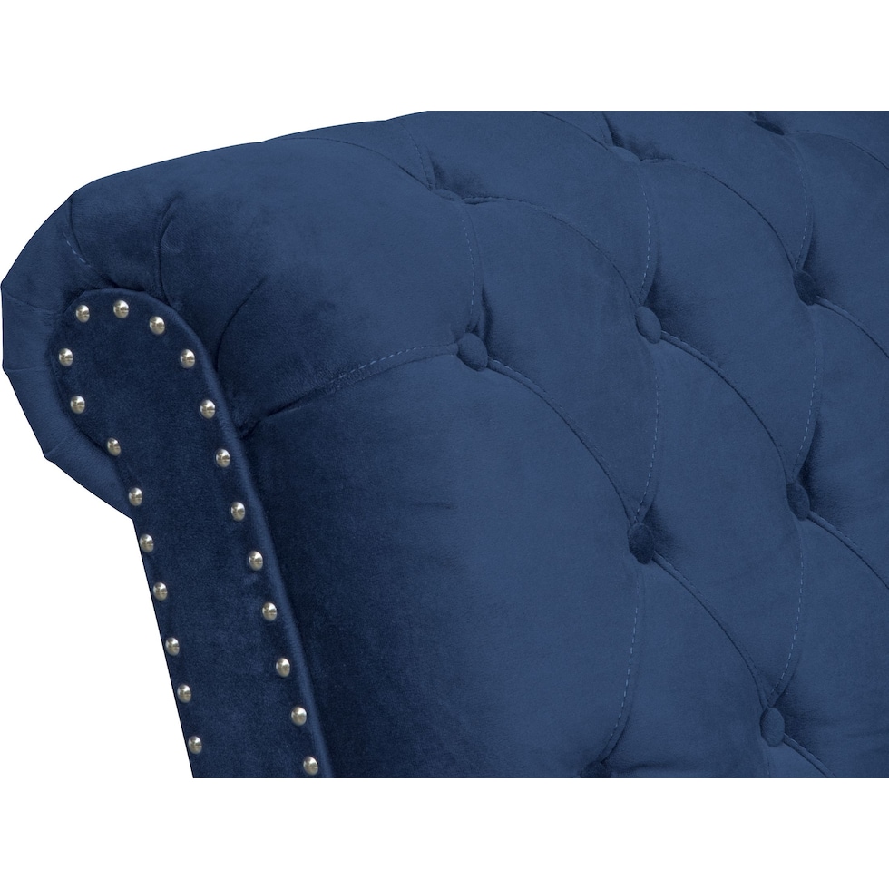 marisol blue armless chair   