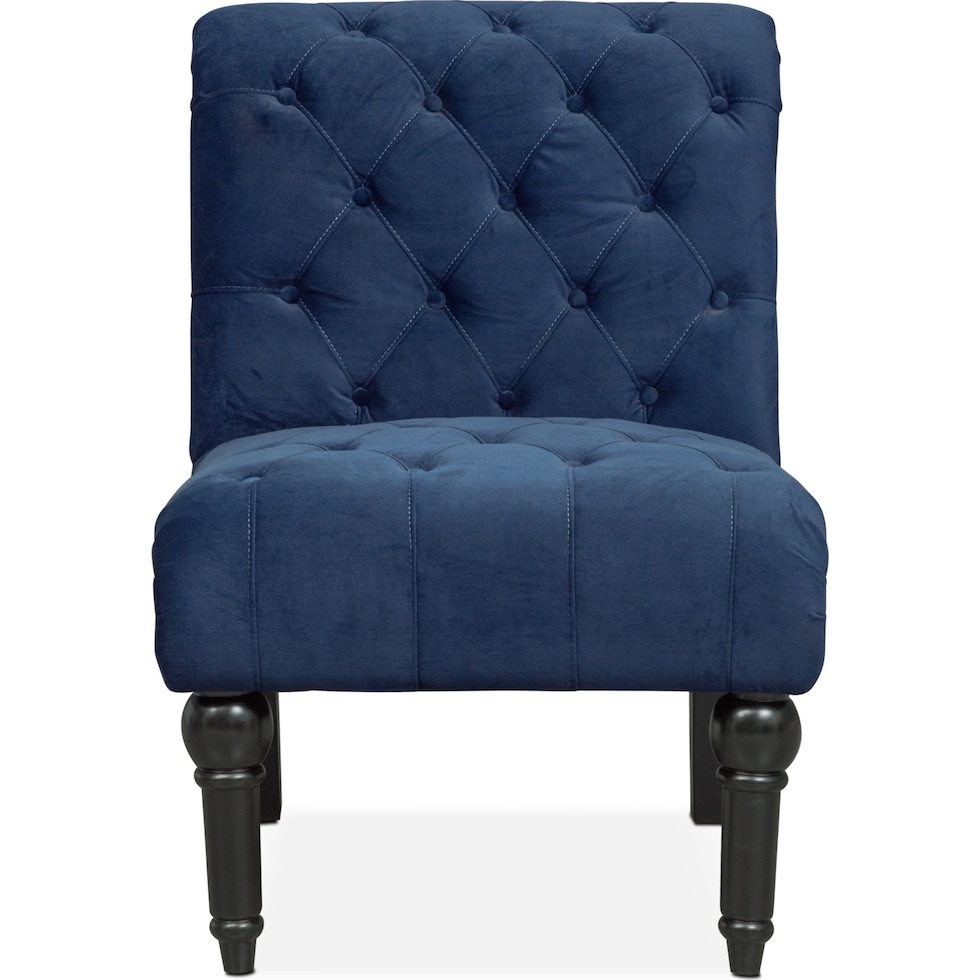 marisol blue armless chair   