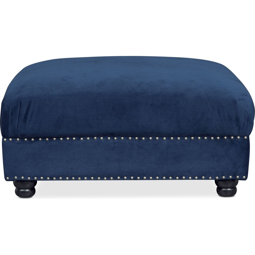 marisol blue ottoman   