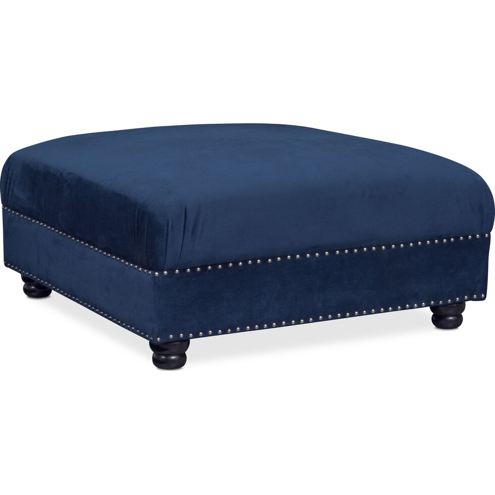 marisol blue ottoman   