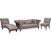 marisol gray  pc living room w chair   