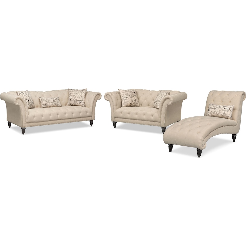 marisol light brown  pc living room   