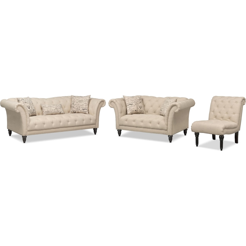 marisol light brown  pc living room   