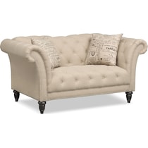 marisol light brown loveseat   