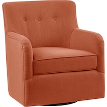 marissa orange accent chair   