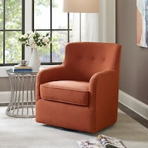 marissa orange accent chair   
