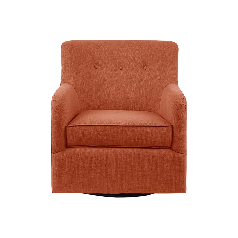 marissa orange accent chair   
