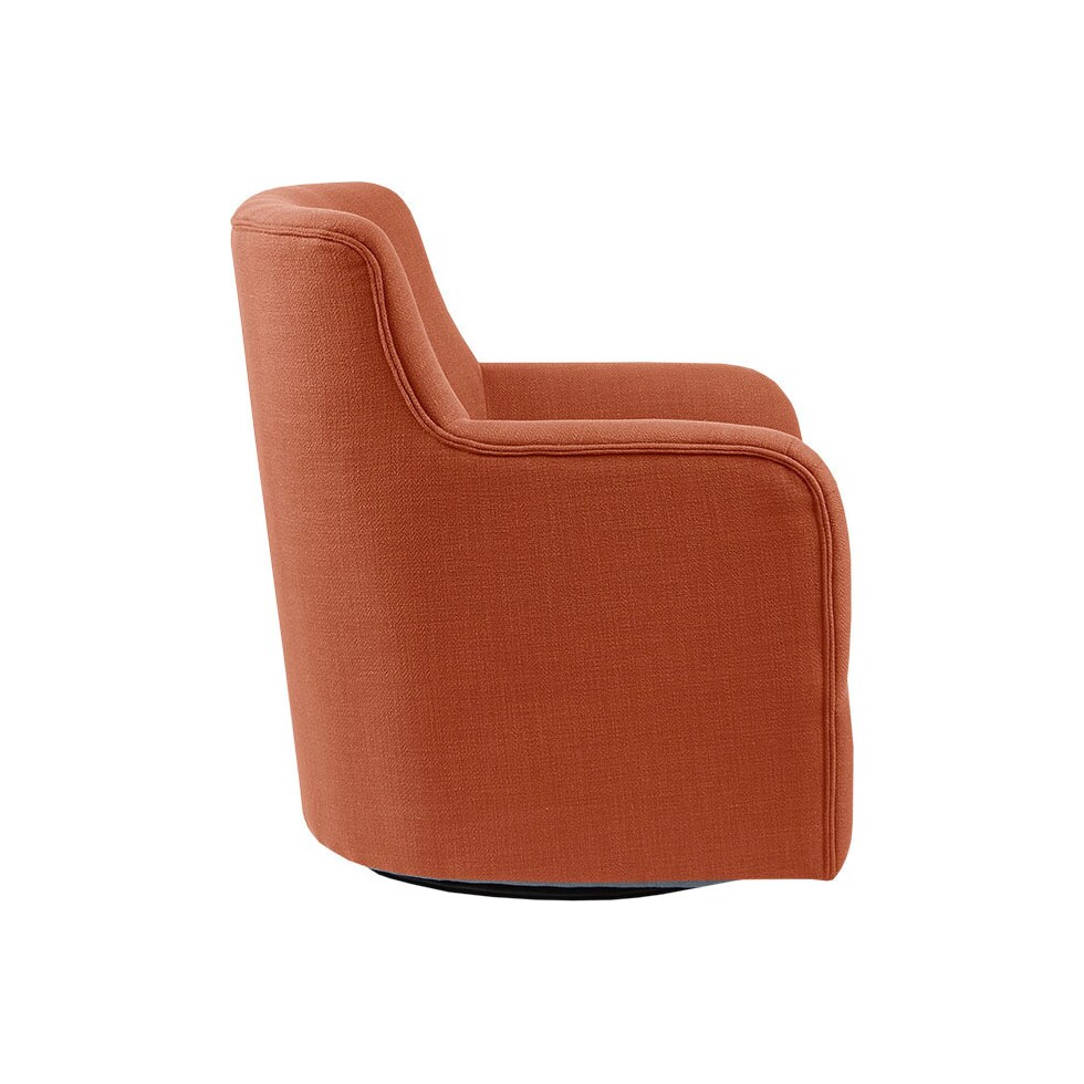 marissa orange accent chair   
