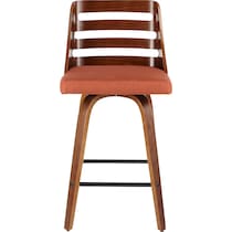 marla orange counter height stool   