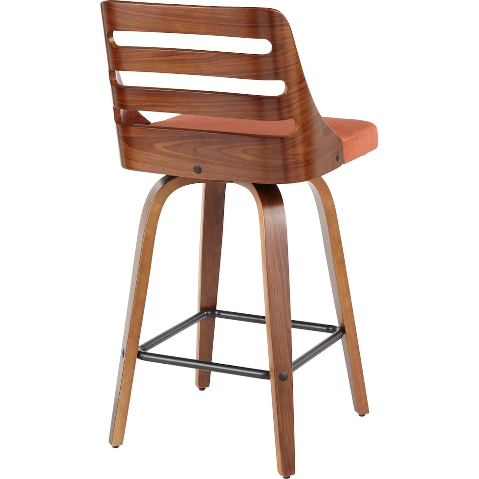 marla orange counter height stool   