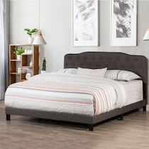 marley gray queen bed   