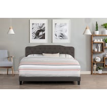 marley gray queen bed   