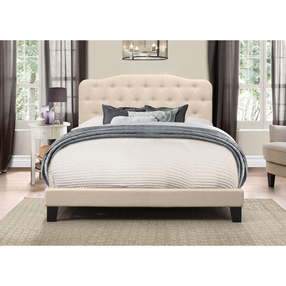 marley white queen bed   