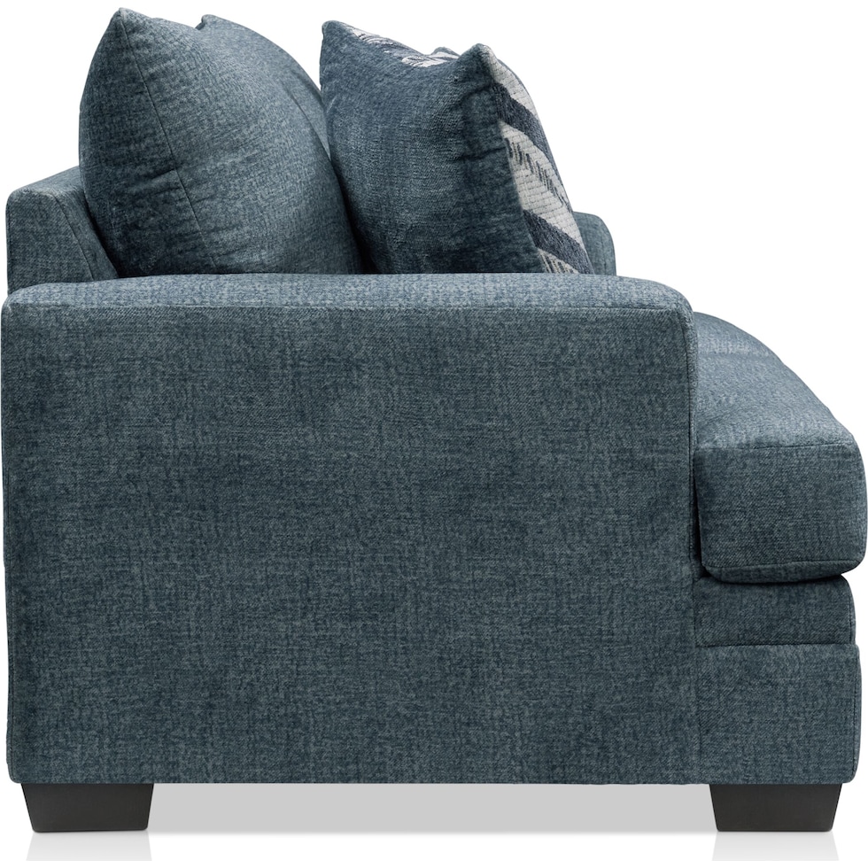 marlie blue loveseat   