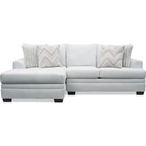 marlie gray  pc sectional with left facing chaise   