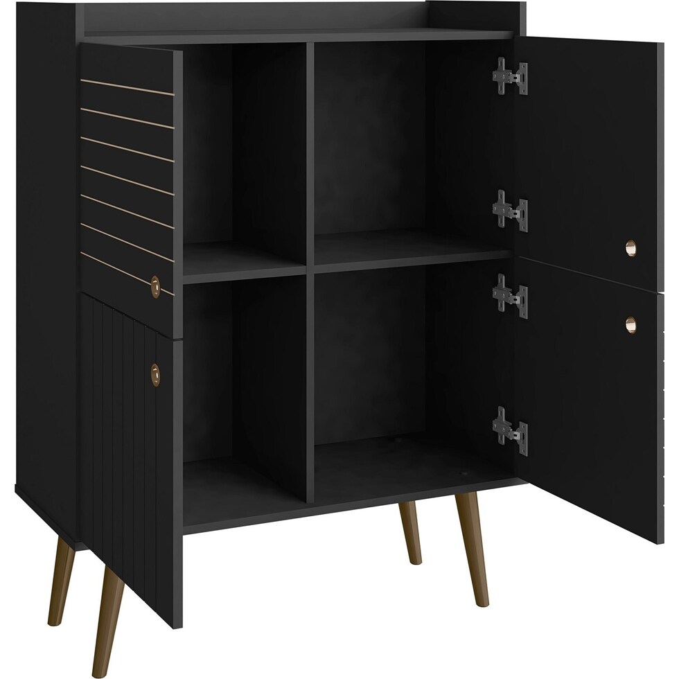 marlo black accent cabinet   