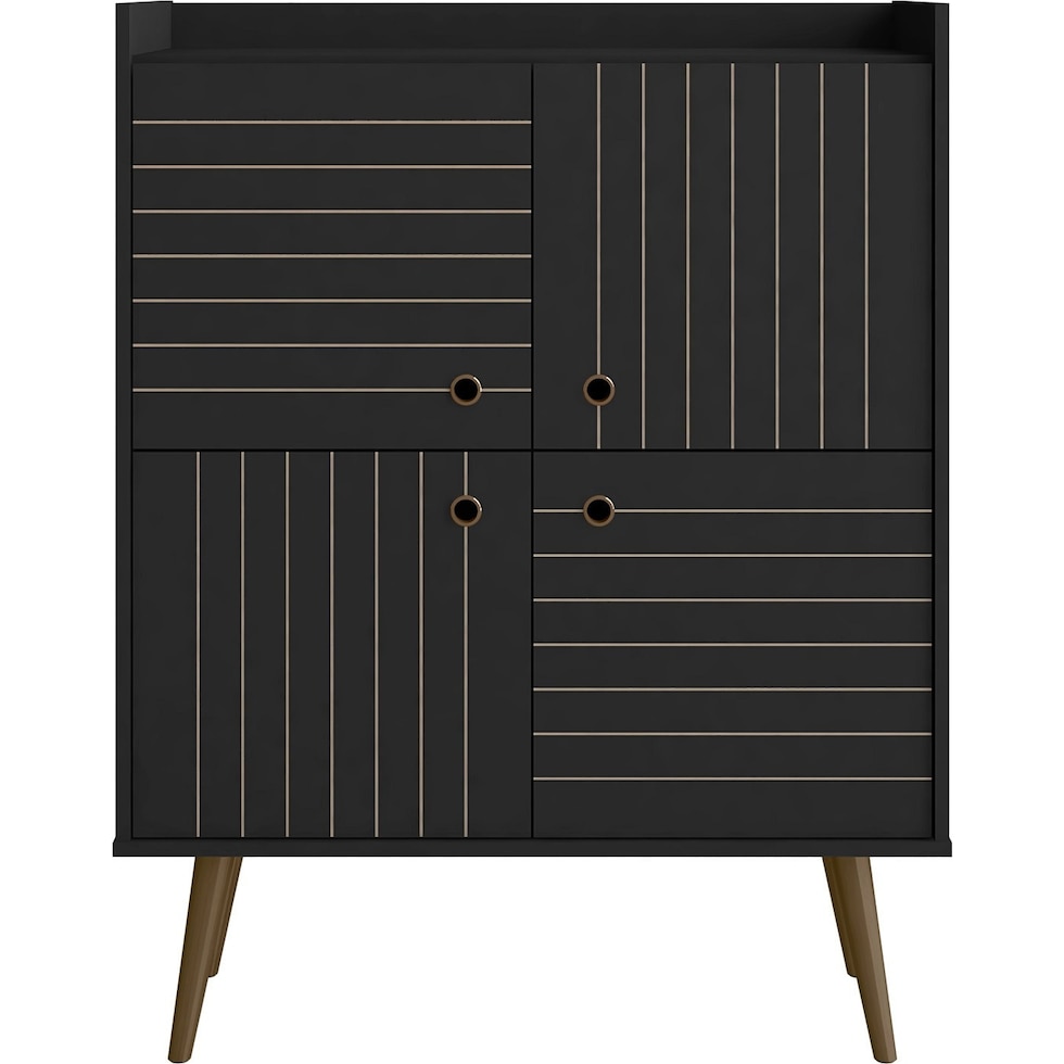 marlo black accent cabinet   